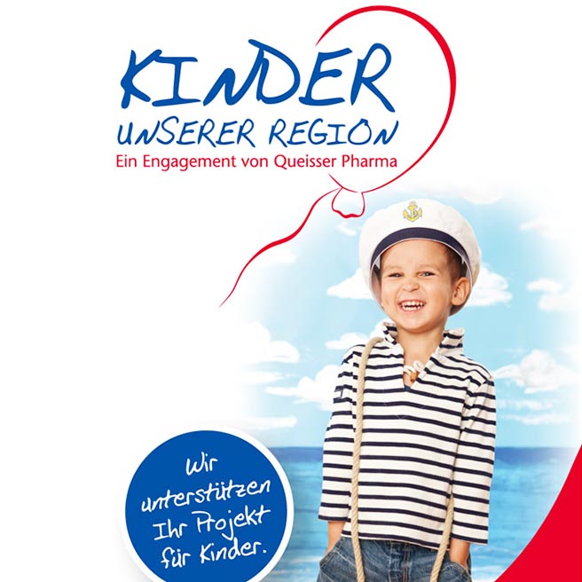 Plakat der Aktion „Kinder aus der Region“ | Queisser